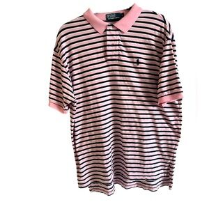 Polo by Ralph Lauren Pink Striped Men's Shirt size Large